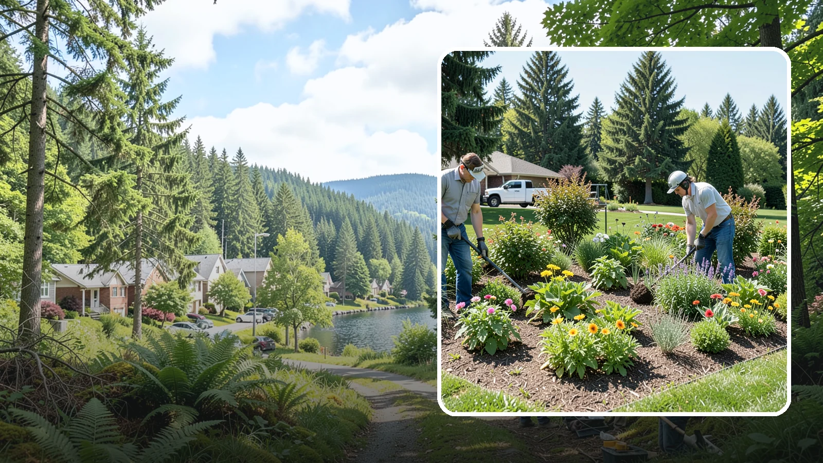 Pollinator Garden Installation in Lake Forest Park, King County, WA - Nectar-rich gardens designed to attract and support bees, butterflies, and hummingbirds.
