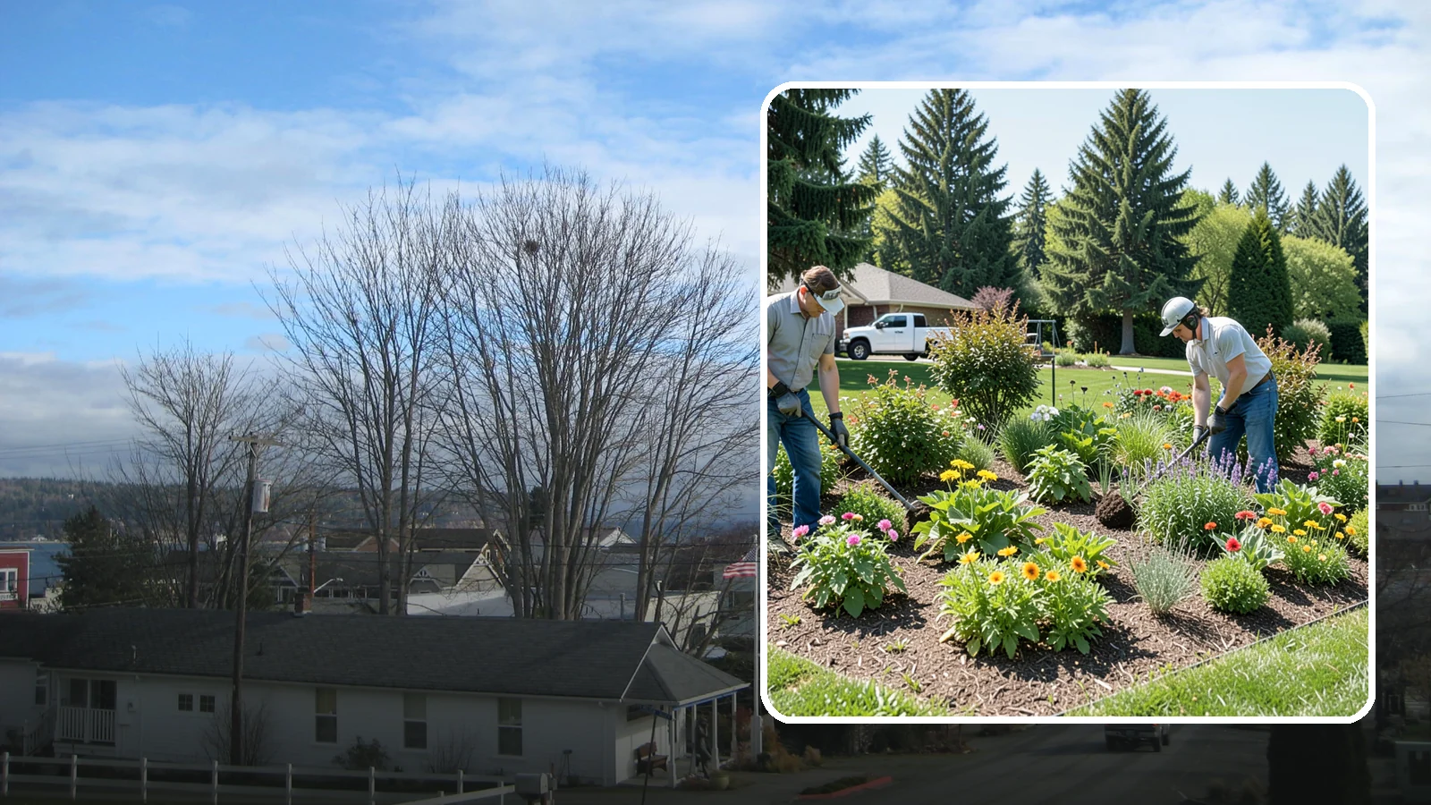 Pollinator Garden Installation in Langley, Island County, WA - Nectar-rich gardens designed to attract and support bees, butterflies, and hummingbirds.