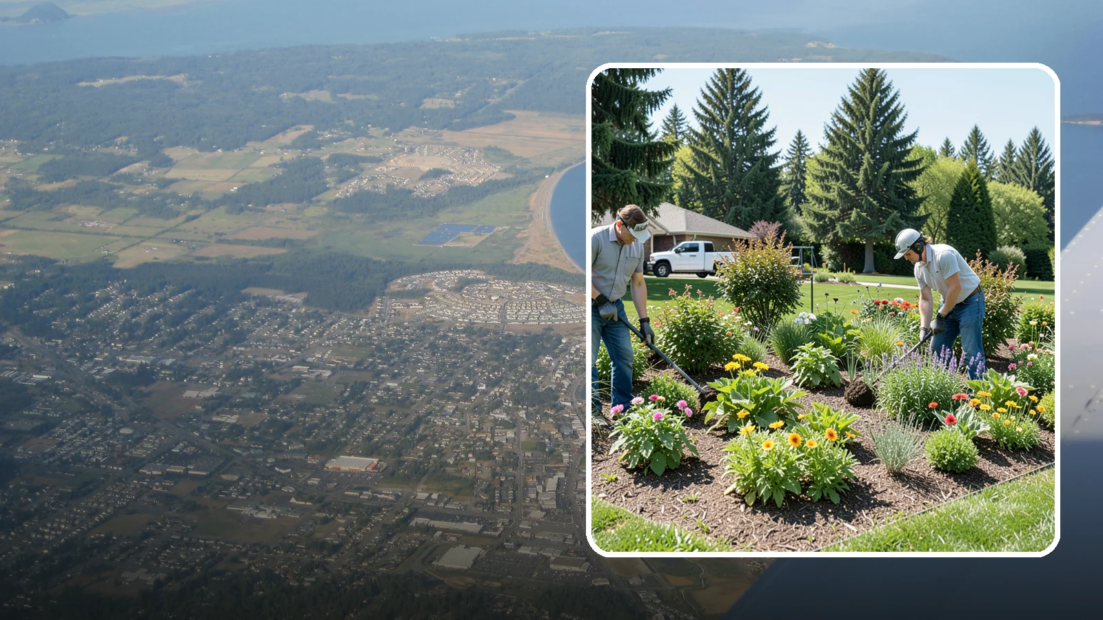 Pollinator Garden Installation in Oak Harbor, Island County, WA - Nectar-rich gardens designed to attract and support bees, butterflies, and hummingbirds.