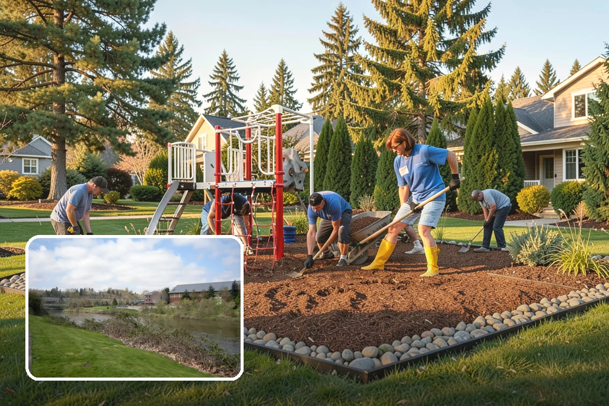 Pollinator Garden Installation in Tukwila, King County, WA - Attracts bees, butterflies, and hummingbirds