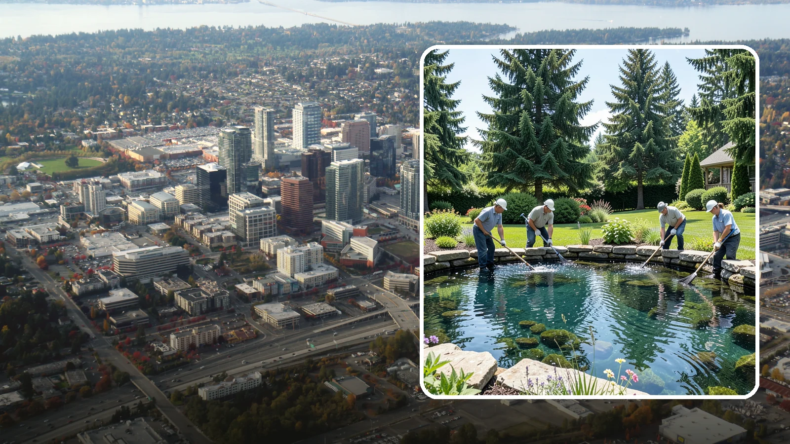 Pond Cleaning in Bellevue, King County, WA - Deep pond cleanouts that remove muck, algae, and debris to restore clear, healthy water.