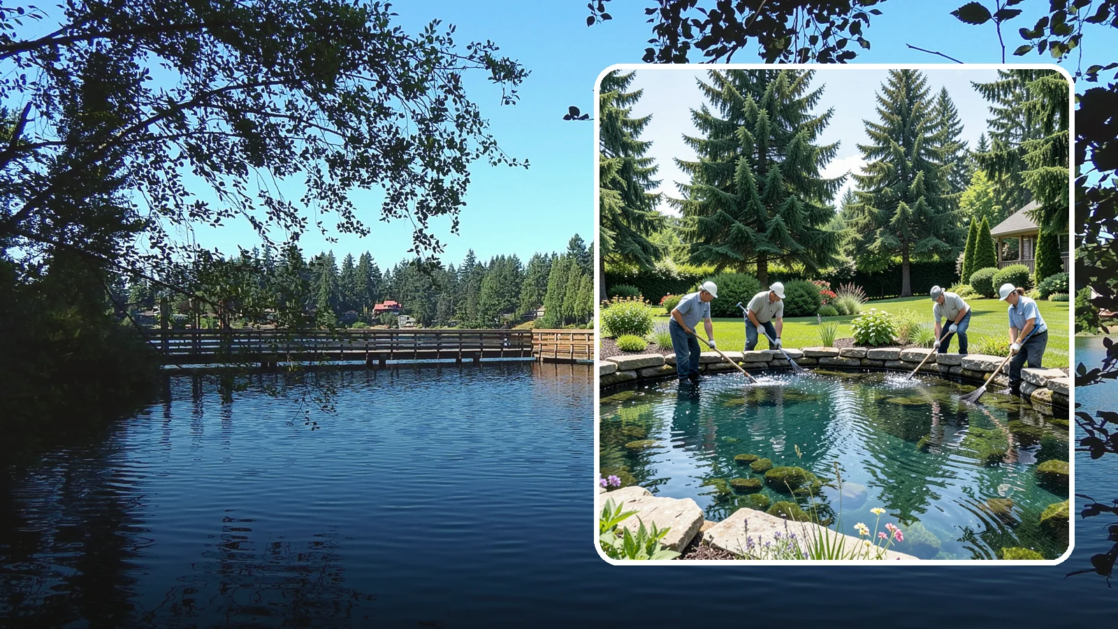 Pond Cleaning in Federal Way, King County, WA - Deep pond cleanouts that remove muck, algae, and debris to restore clear, healthy water.