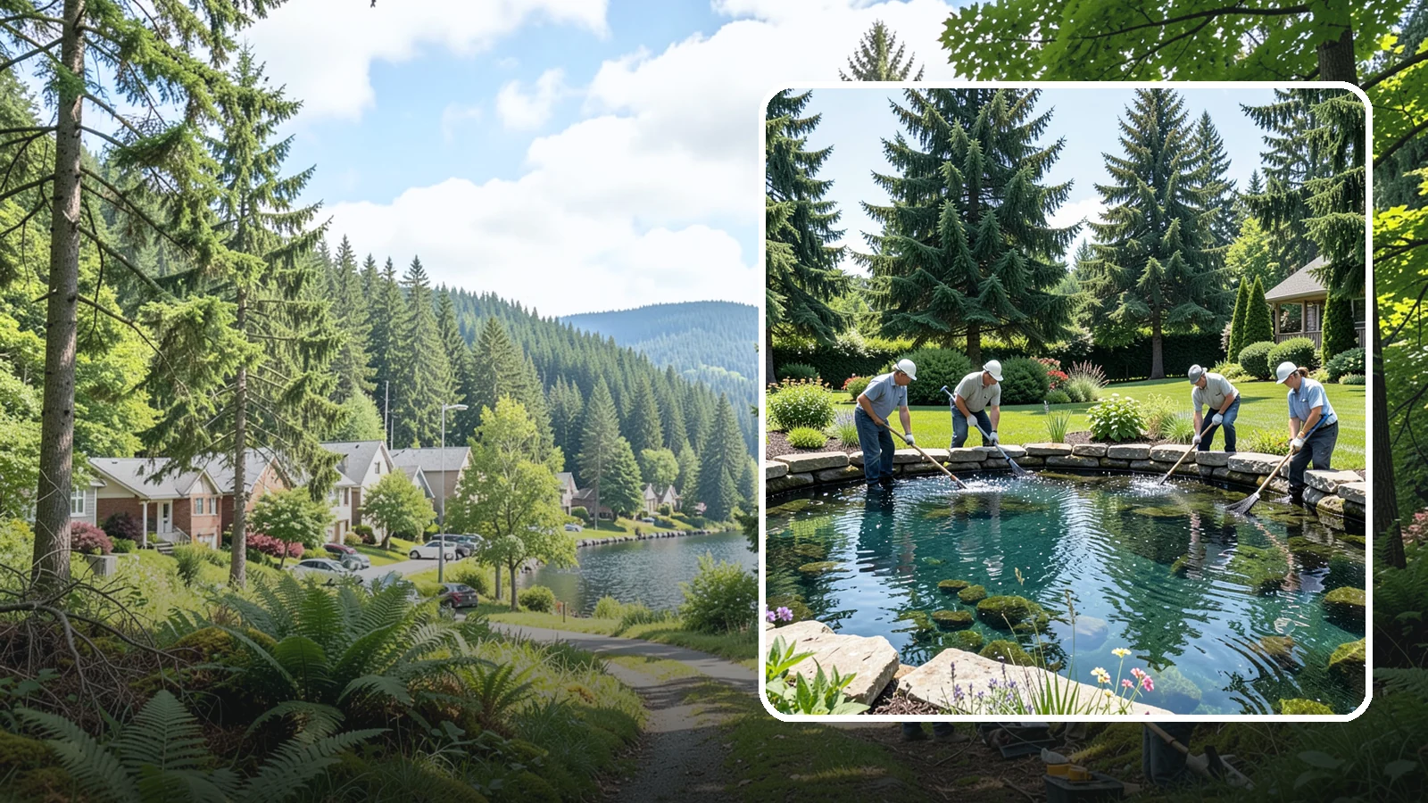 Pond Cleaning in Lake Forest Park, King County, WA - Deep pond cleanouts that remove muck, algae, and debris to restore clear, healthy water.