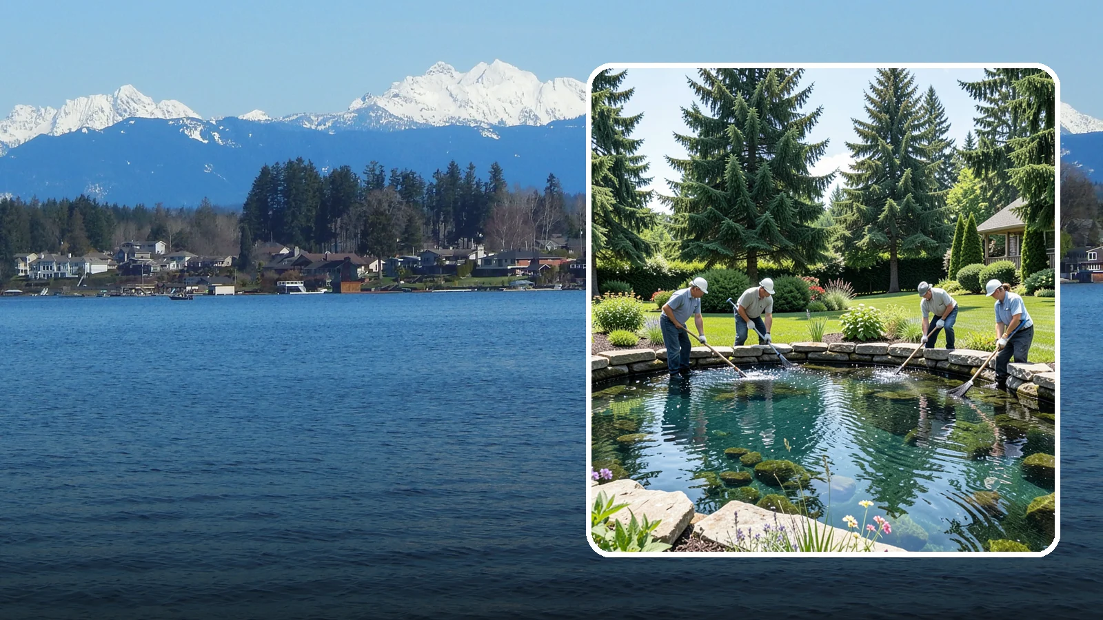 Pond Cleaning in Lake Stevens, Snohomish County, WA - Deep pond cleanouts that remove muck, algae, and debris to restore clear, healthy water.