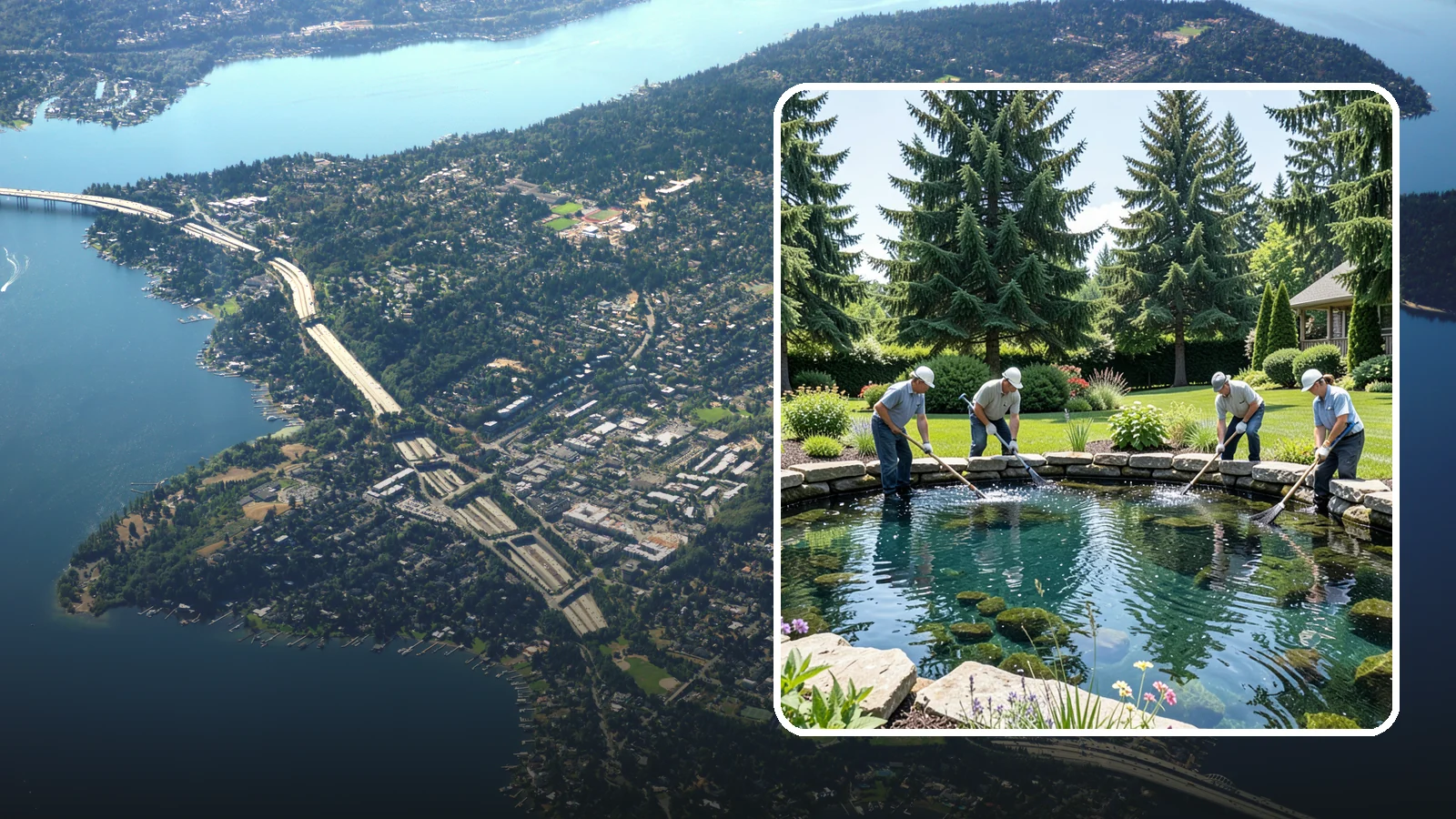 Pond Cleaning in Mercer Island, King County, WA - Deep pond cleanouts that remove muck, algae, and debris to restore clear, healthy water.