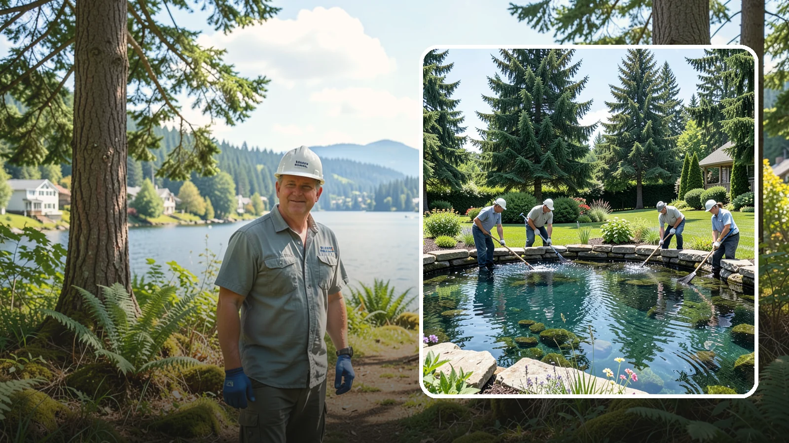Pond Cleaning in Milton, King County, WA - Deep pond cleanouts that remove muck, algae, and debris to restore clear, healthy water.