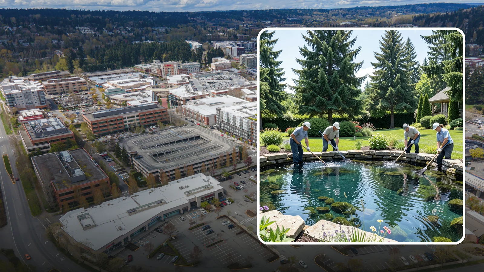 Pond Cleaning in Redmond, King County, WA - Deep pond cleanouts that remove muck, algae, and debris to restore clear, healthy water.