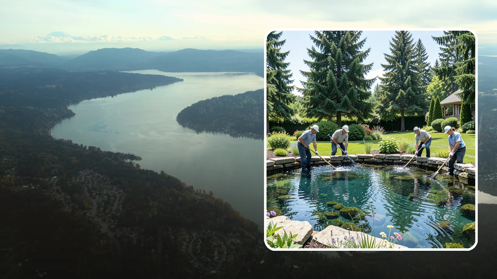Pond Cleaning in Sammamish, King County, WA - Deep pond cleanouts that remove muck, algae, and debris to restore clear, healthy water.