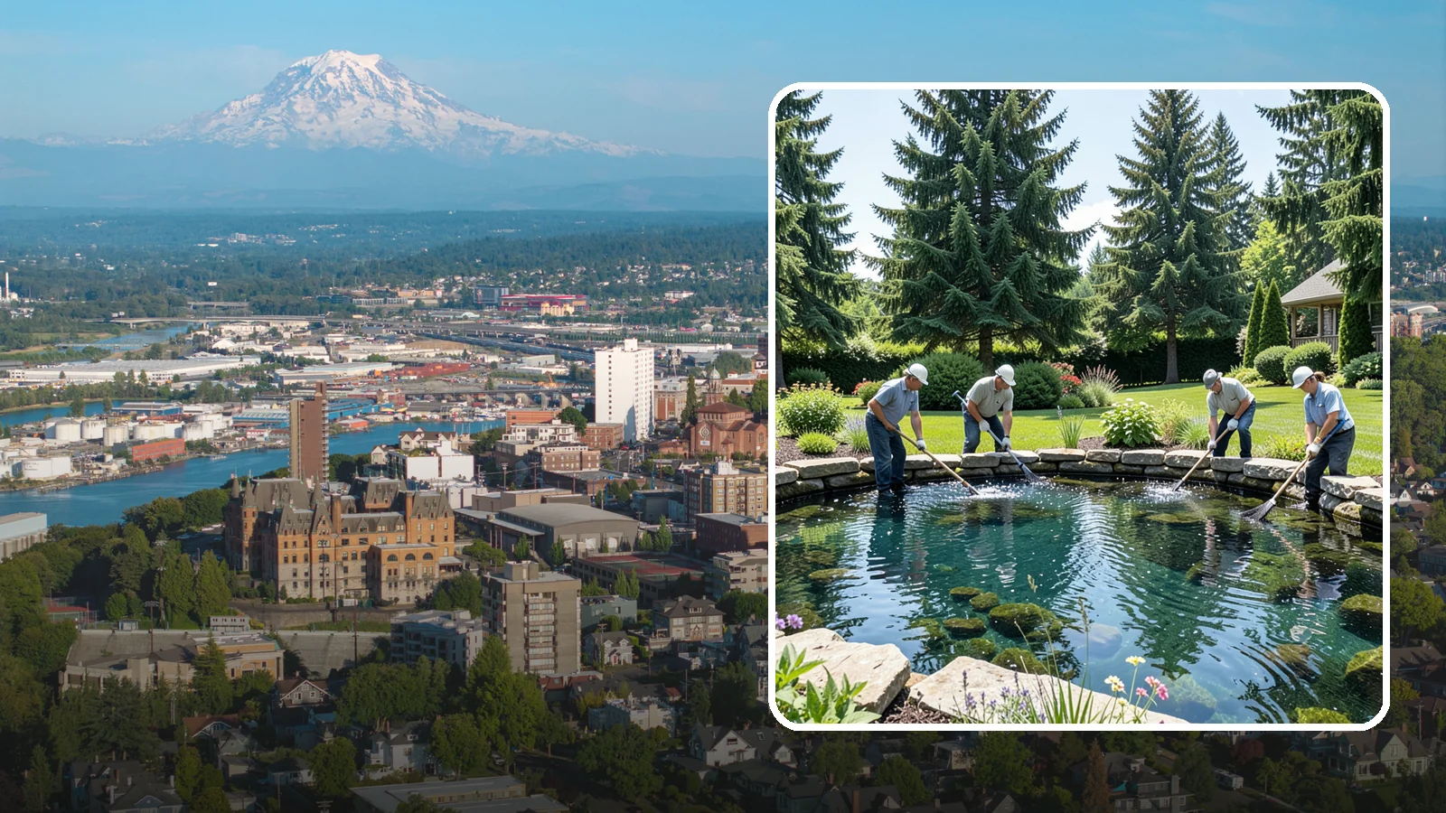 Pond Cleaning in Tacoma, Pierce County, WA - Deep pond cleanouts that remove muck, algae, and debris to restore clear, healthy water.
