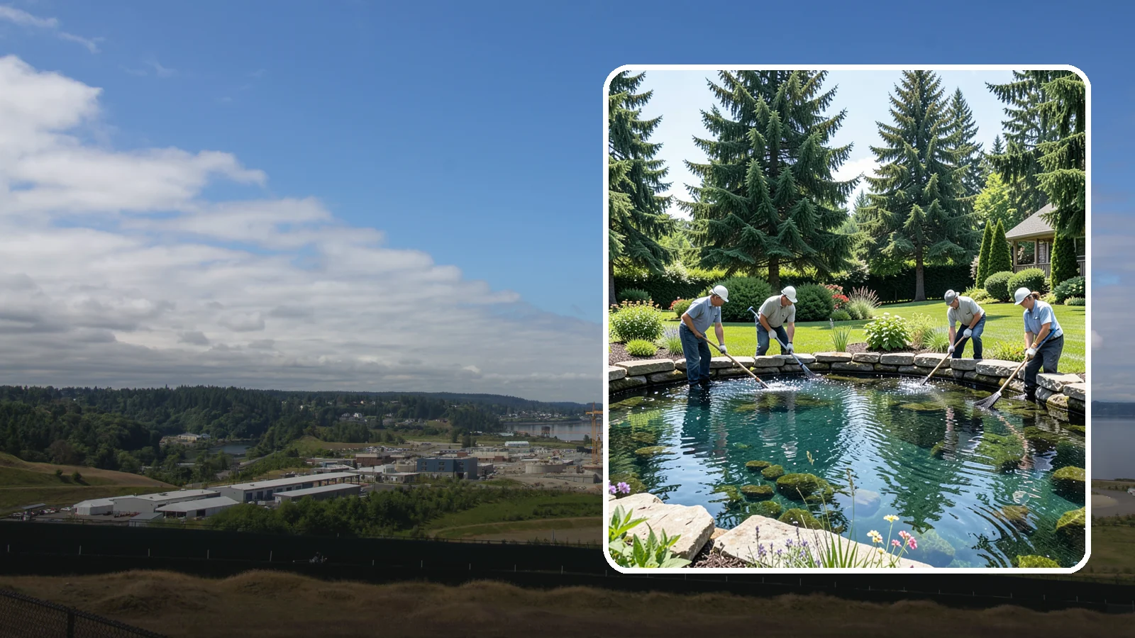 Pond Cleaning in University Place, Pierce County, WA - Deep pond cleanouts that remove muck, algae, and debris to restore clear, healthy water.