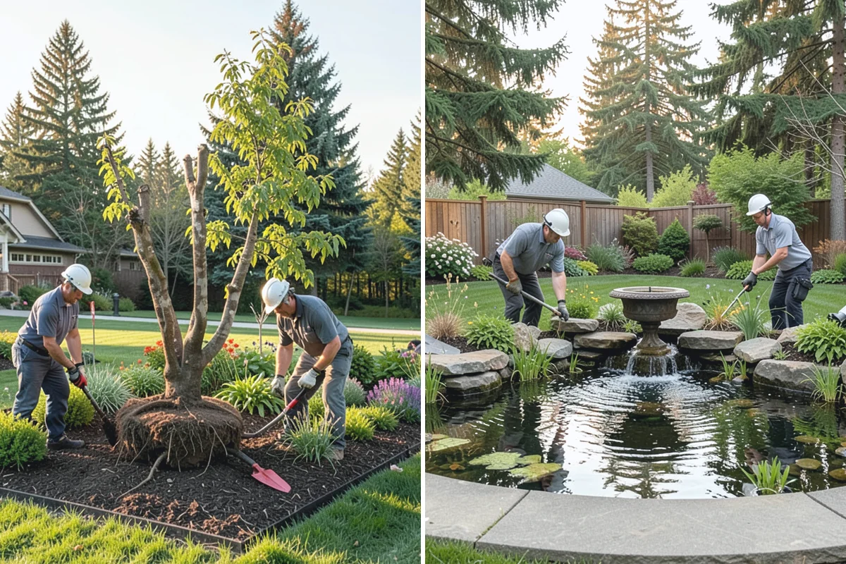 Pond Liner Replacement in Bonney Lake, Pierce County, WA - Drain the pond and relocate fish and plants