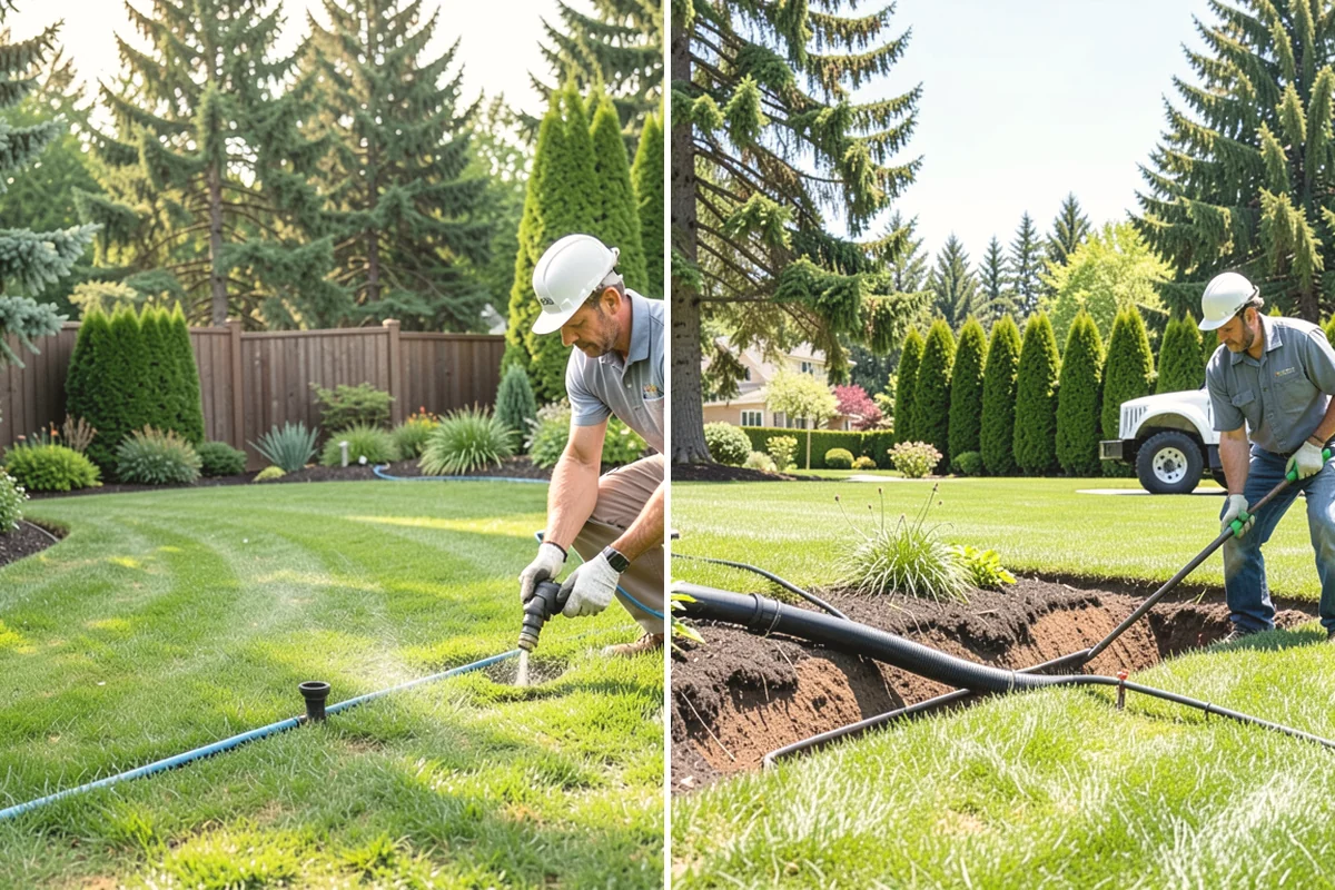 Pond Liner Replacement in Duvall, King County, WA - Drain the pond and relocate fish and plants