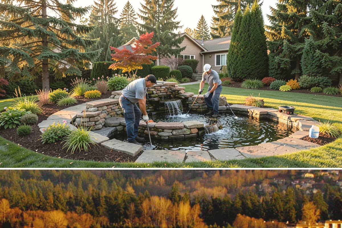 Pond Liner Replacement in Kenmore, King County, WA - Liner replacement is best done in the drier late-spring to early-fall window when the pond can be drained and worked without rain...