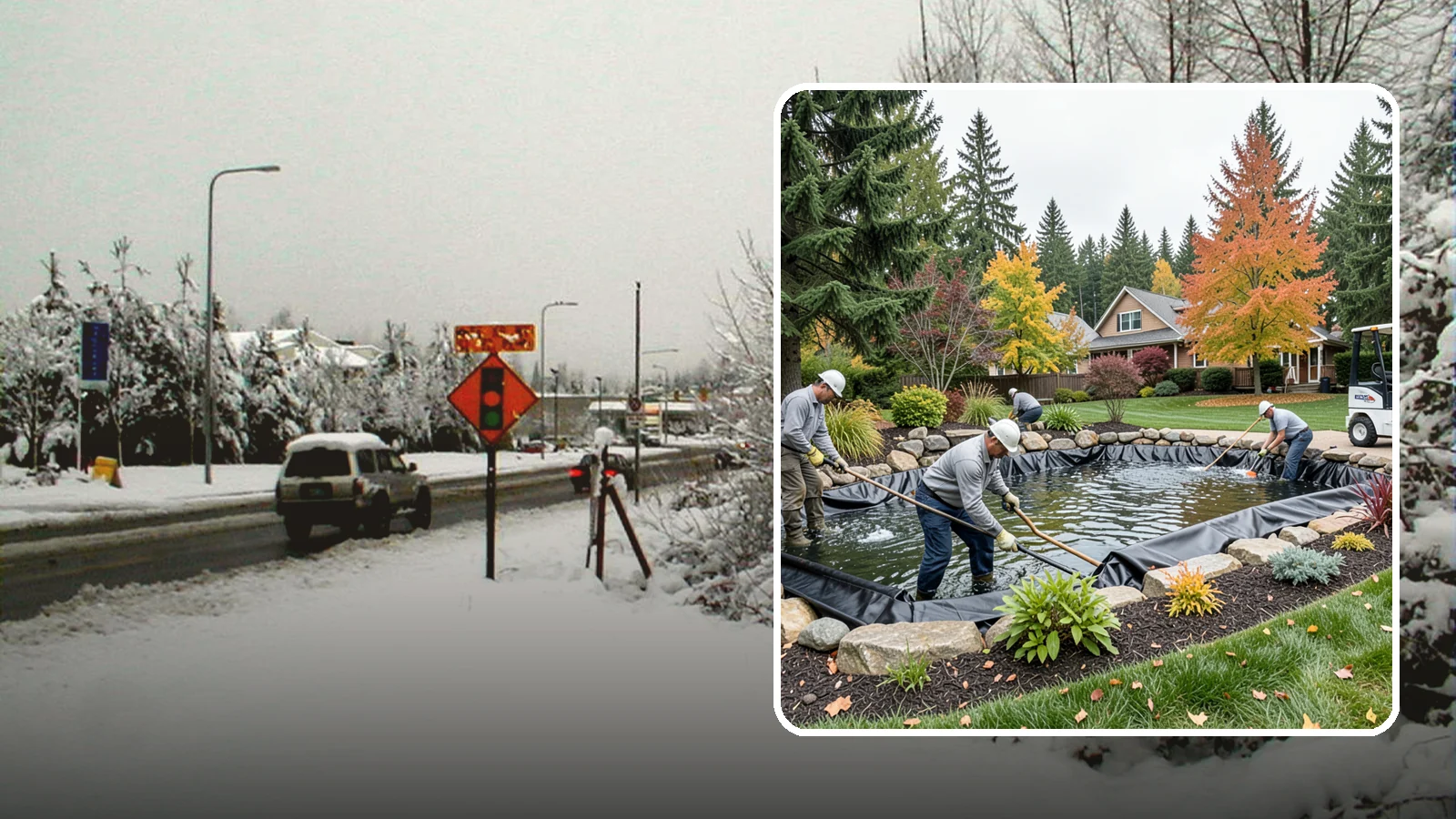 Pond Liner Replacement in Newcastle, King County, WA - We remove failed pond liners and install new, properly sized liners for a watertight, long-lasting feature.