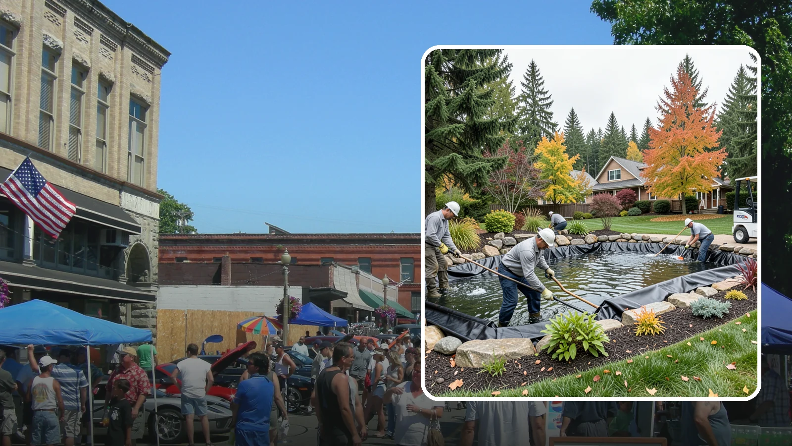 Pond Liner Replacement in Snohomish, Snohomish County, WA - We remove failed pond liners and install new, properly sized liners for a watertight, long-lasting feature.