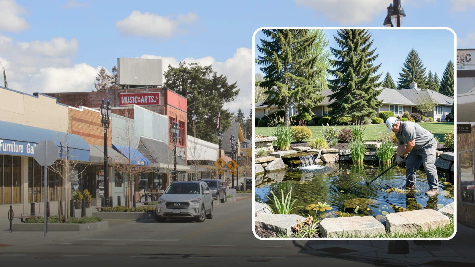 Pond Maintenance in Bothell, King County, WA - Ongoing pond maintenance that keeps water clear, features running, and the ecosystem healthy year-round.