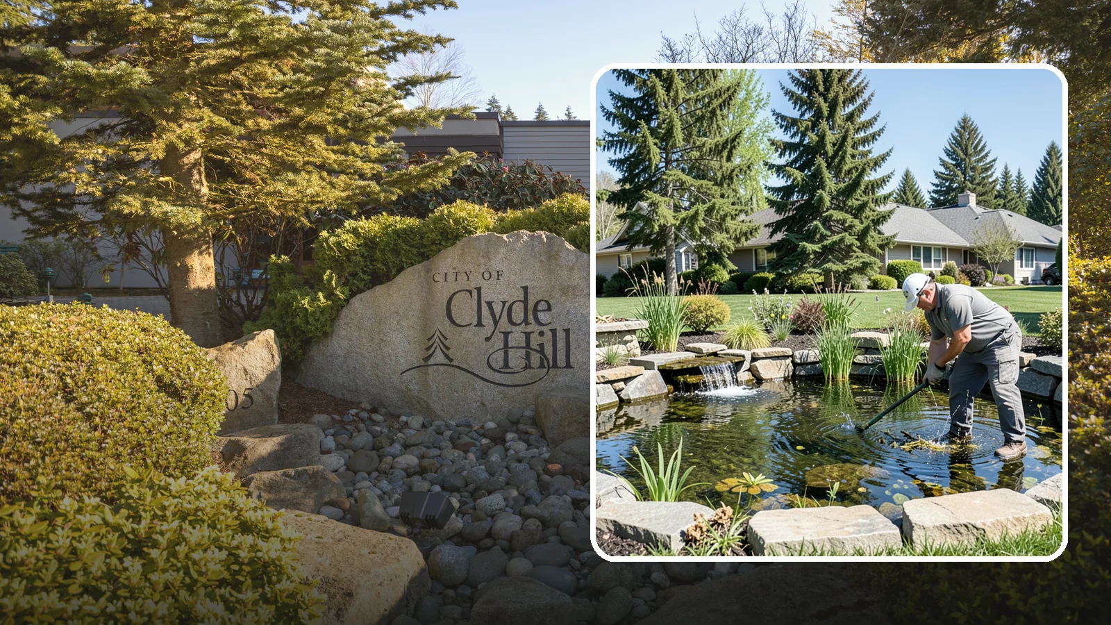 Pond Maintenance in Clyde Hill, King County, WA - Ongoing pond maintenance that keeps water clear, features running, and the ecosystem healthy year-round.