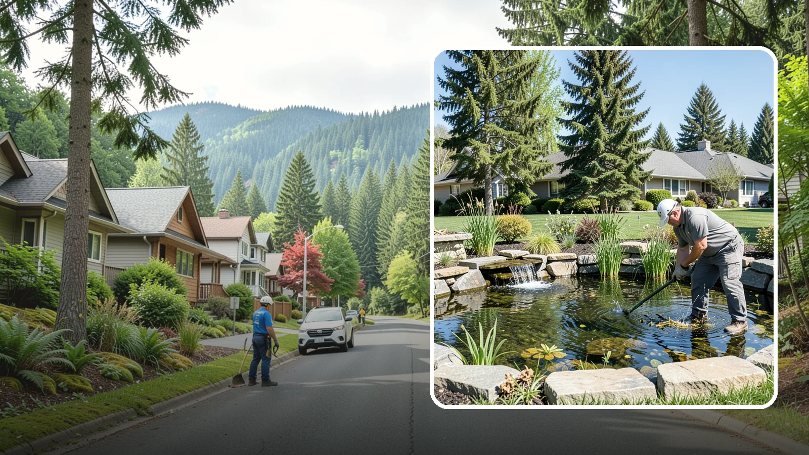 Pond Maintenance in Darrington, Snohomish County, WA - Ongoing pond maintenance that keeps water clear, features running, and the ecosystem healthy year-round.