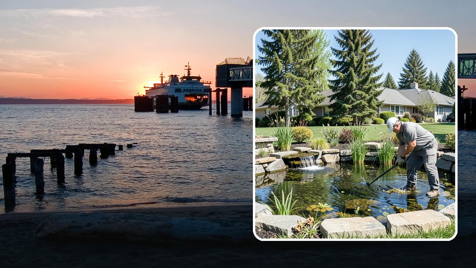 Pond Maintenance in Edmonds, Snohomish County, WA - Ongoing pond maintenance that keeps water clear, features running, and the ecosystem healthy year-round.