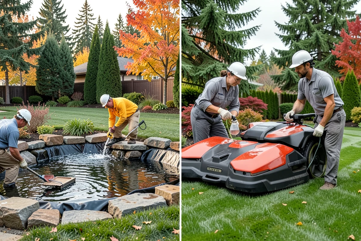 Pond Maintenance in Hunts Point, King County, WA - Inspect the feature and equipment