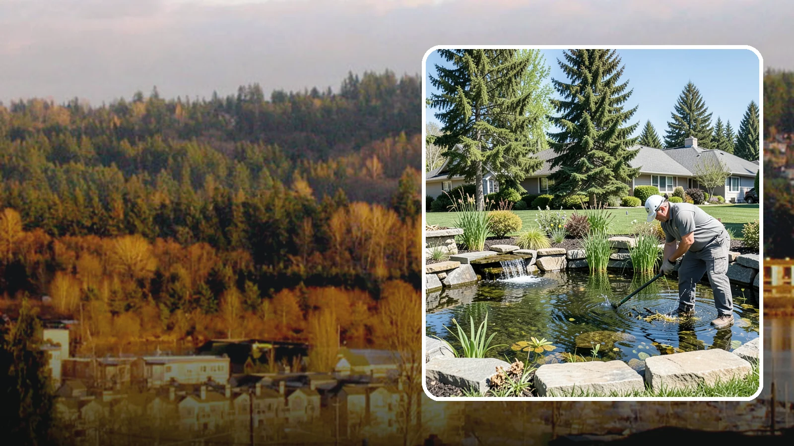 Pond Maintenance in Kenmore, King County, WA - Ongoing pond maintenance that keeps water clear, features running, and the ecosystem healthy year-round.