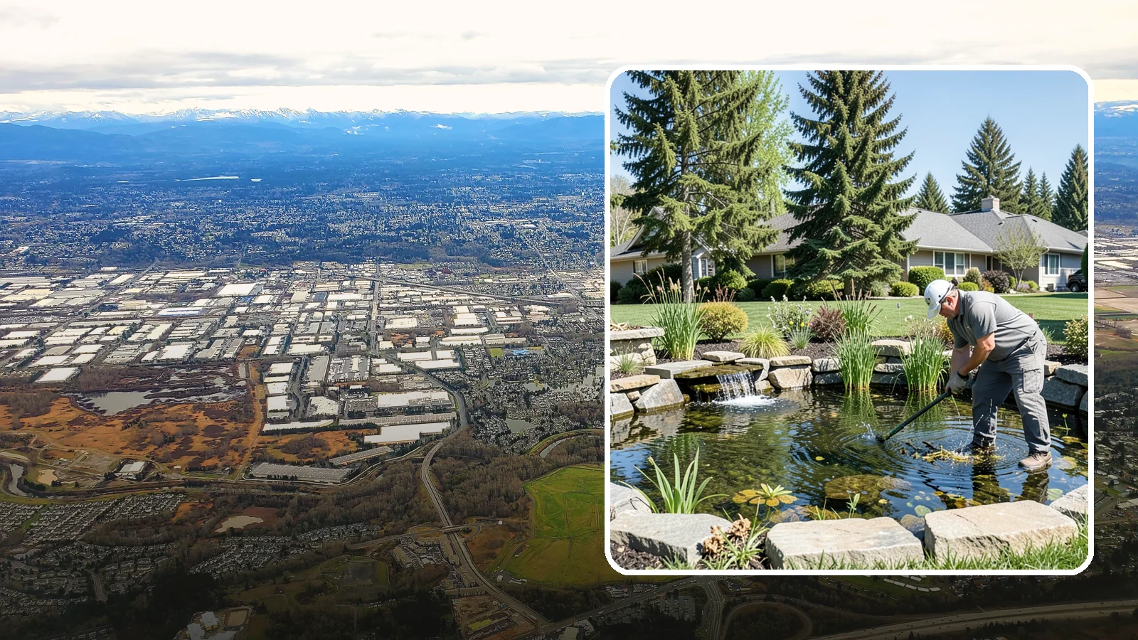 Pond Maintenance in Kent, King County, WA - Ongoing pond maintenance that keeps water clear, features running, and the ecosystem healthy year-round.