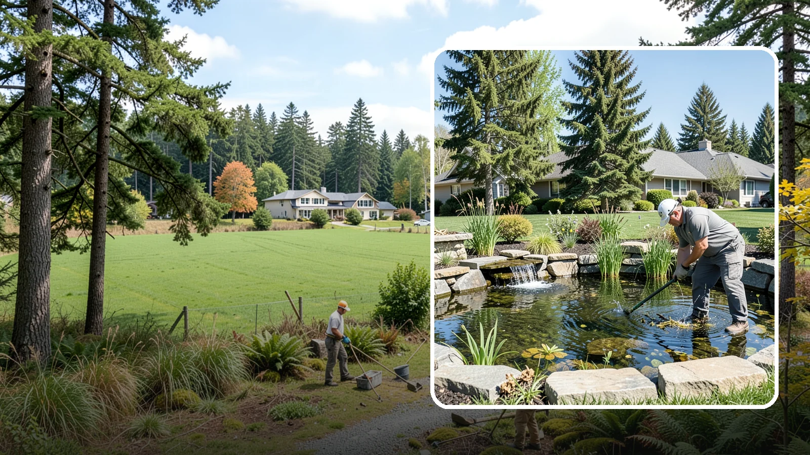 Pond Maintenance in Lyman, Skagit County, WA - Ongoing pond maintenance that keeps water clear, features running, and the ecosystem healthy year-round.
