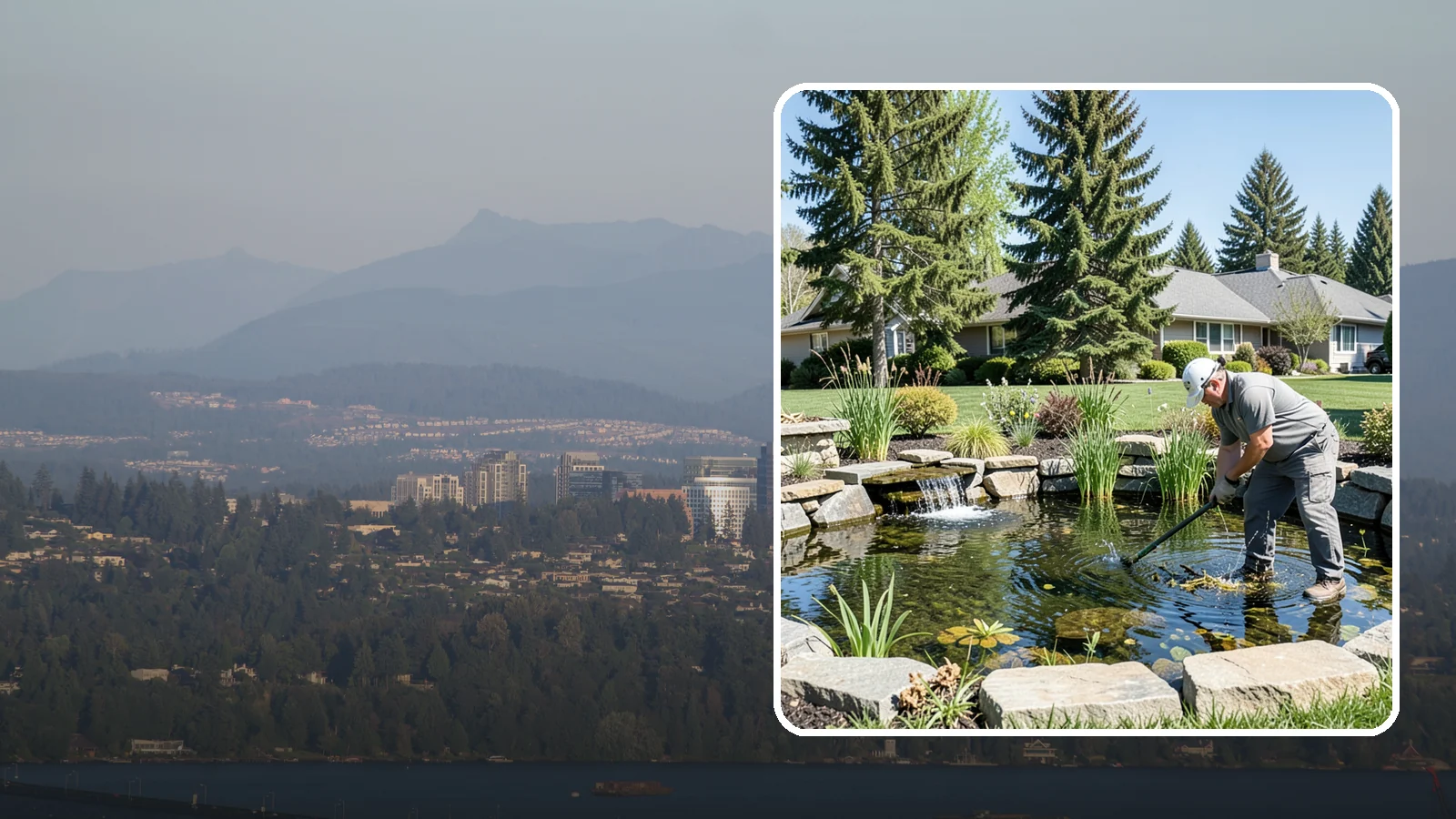 Pond Maintenance in Medina, King County, WA - Ongoing pond maintenance that keeps water clear, features running, and the ecosystem healthy year-round.