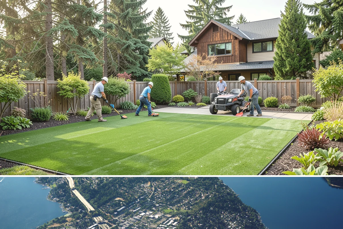 Pond Maintenance in Mercer Island, King County, WA - Delivered on a seasonal program through the year.