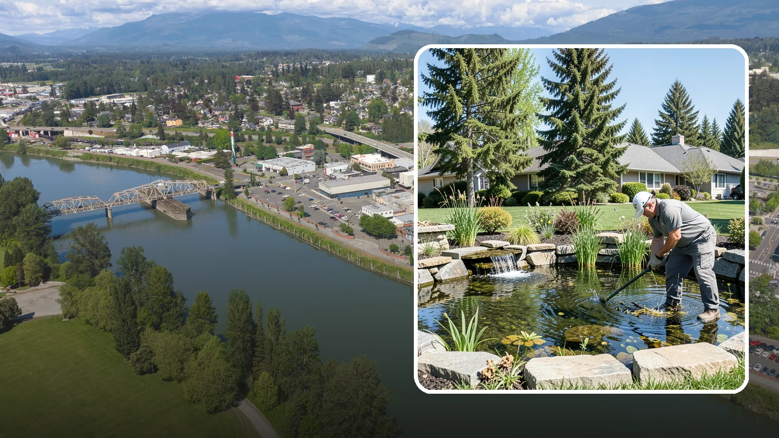 Pond Maintenance in Mount Vernon, Skagit County, WA - Ongoing pond maintenance that keeps water clear, features running, and the ecosystem healthy year-round.