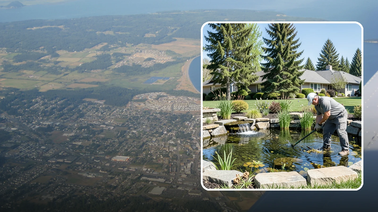 Pond Maintenance in Oak Harbor, Island County, WA - Ongoing pond maintenance that keeps water clear, features running, and the ecosystem healthy year-round.