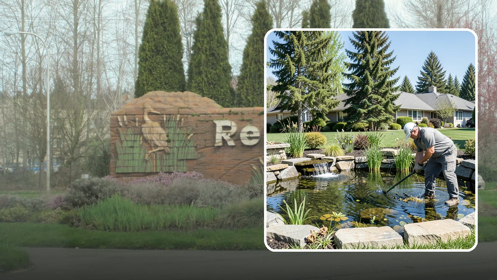 Pond Maintenance in Renton, King County, WA - Ongoing pond maintenance that keeps water clear, features running, and the ecosystem healthy year-round.