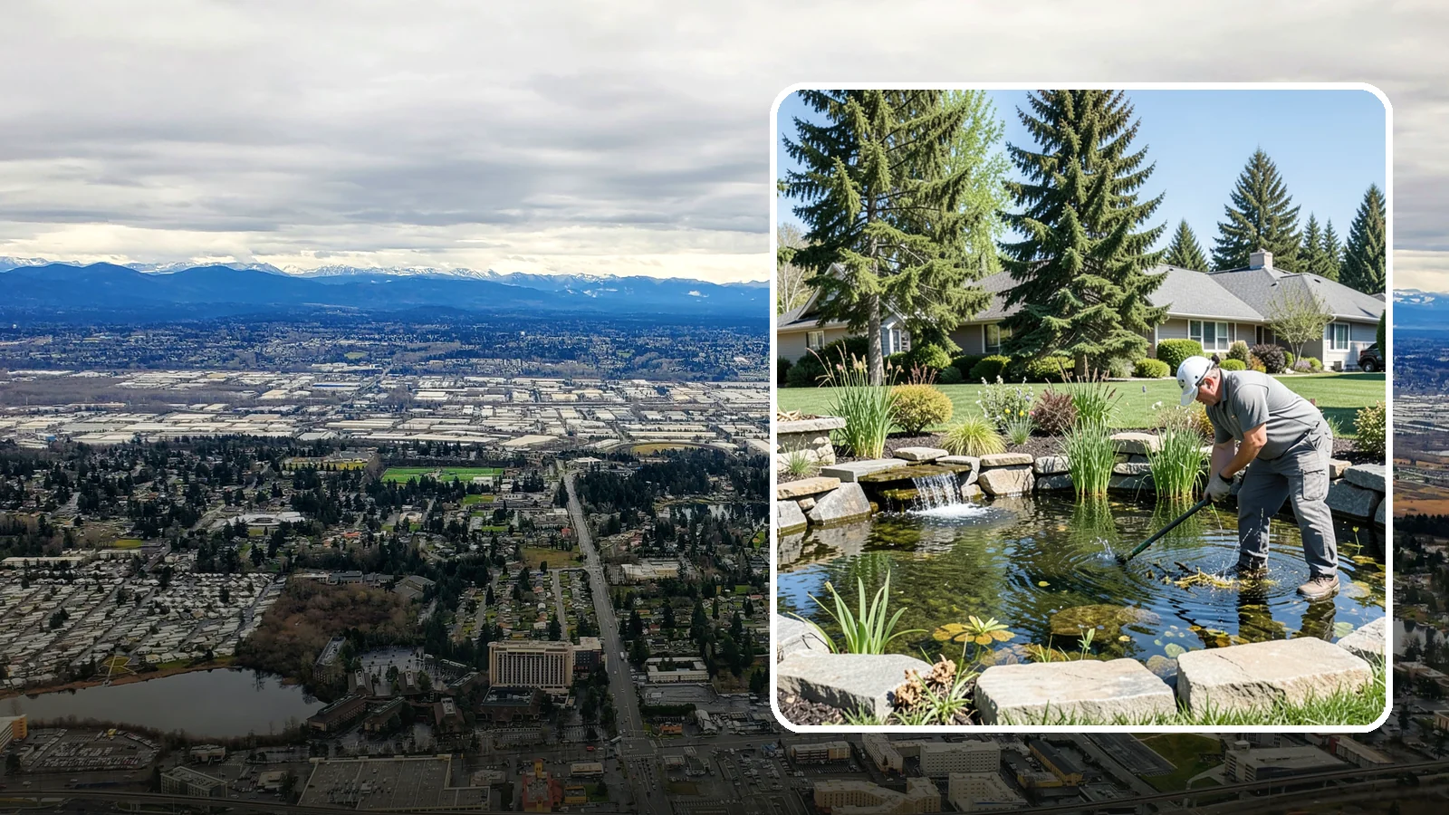 Pond Maintenance in SeaTac, King County, WA - Ongoing pond maintenance that keeps water clear, features running, and the ecosystem healthy year-round.