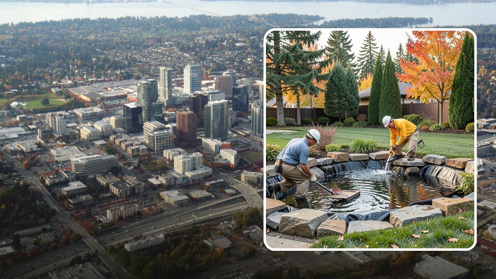 Pond Repair in Bellevue, King County, WA - We diagnose and fix leaks, pump failures, and structural issues to bring struggling ponds back to full health.