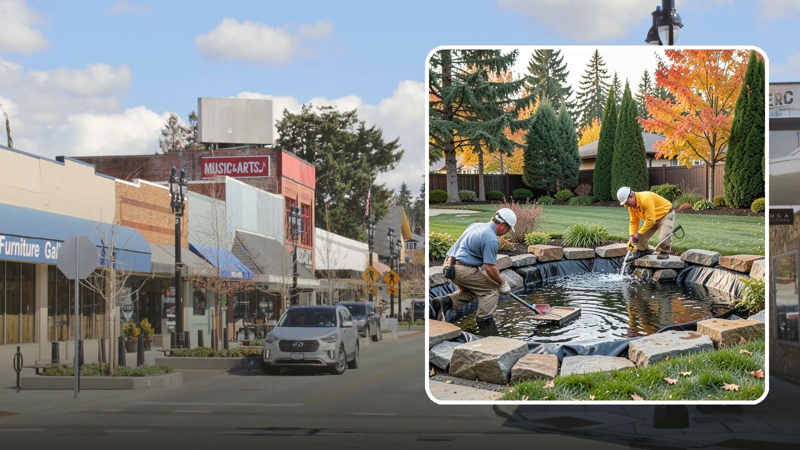 Pond Repair in Bothell, King County, WA - We diagnose and fix leaks, pump failures, and structural issues to bring struggling ponds back to full health.