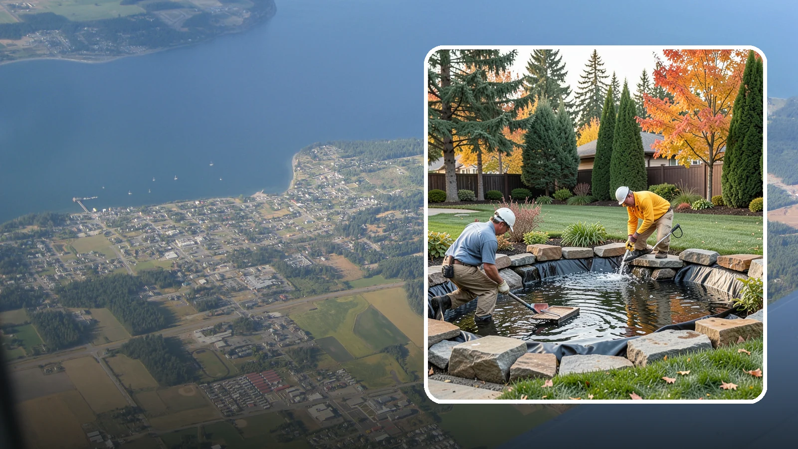 Pond Repair in Coupeville, Island County, WA - We diagnose and fix leaks, pump failures, and structural issues to bring struggling ponds back to full health.