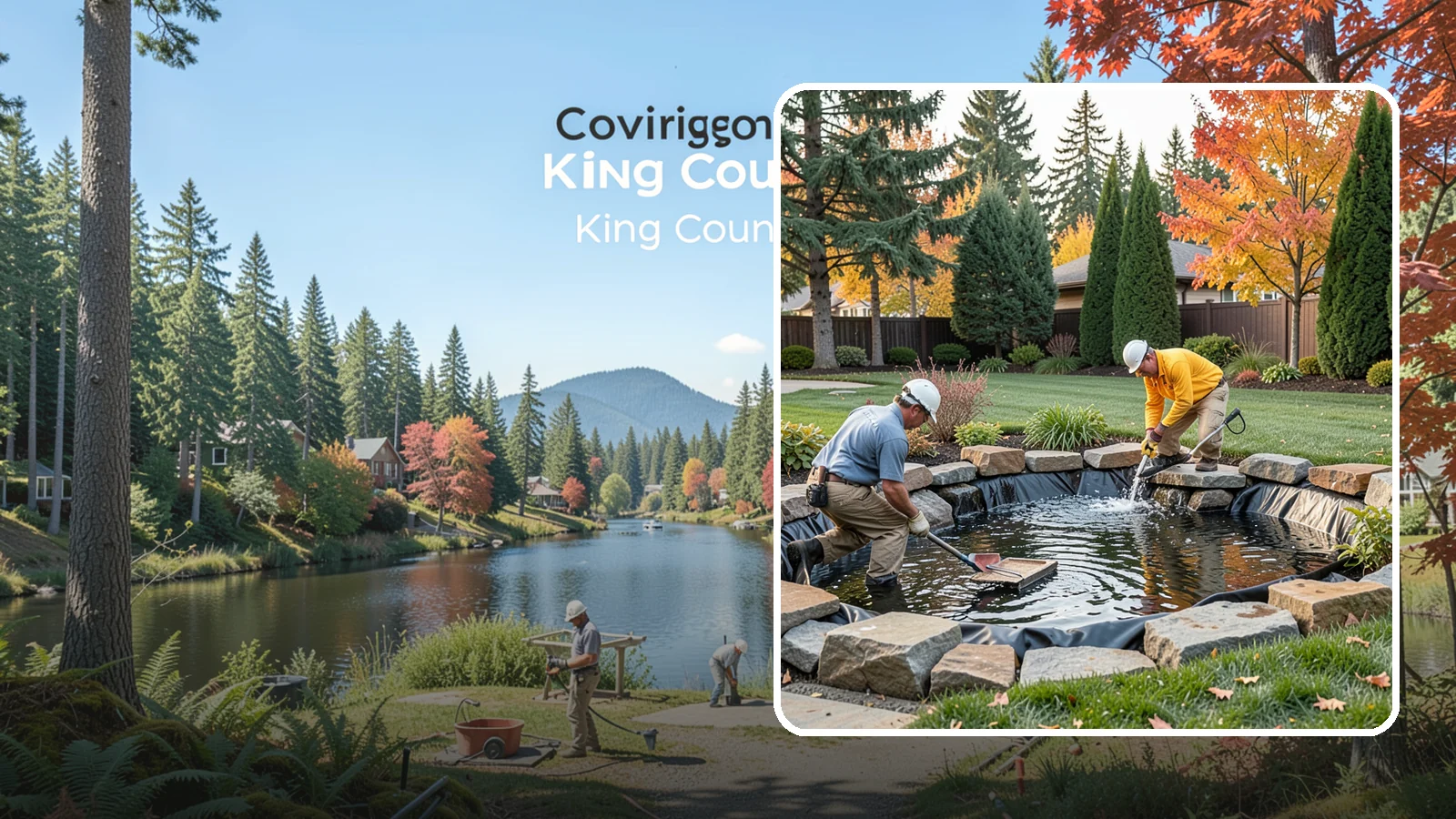 Pond Repair in Covington, King County, WA - We diagnose and fix leaks, pump failures, and structural issues to bring struggling ponds back to full health.