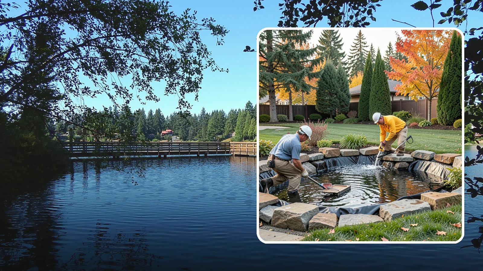 Pond Repair in Federal Way, King County, WA - We diagnose and fix leaks, pump failures, and structural issues to bring struggling ponds back to full health.