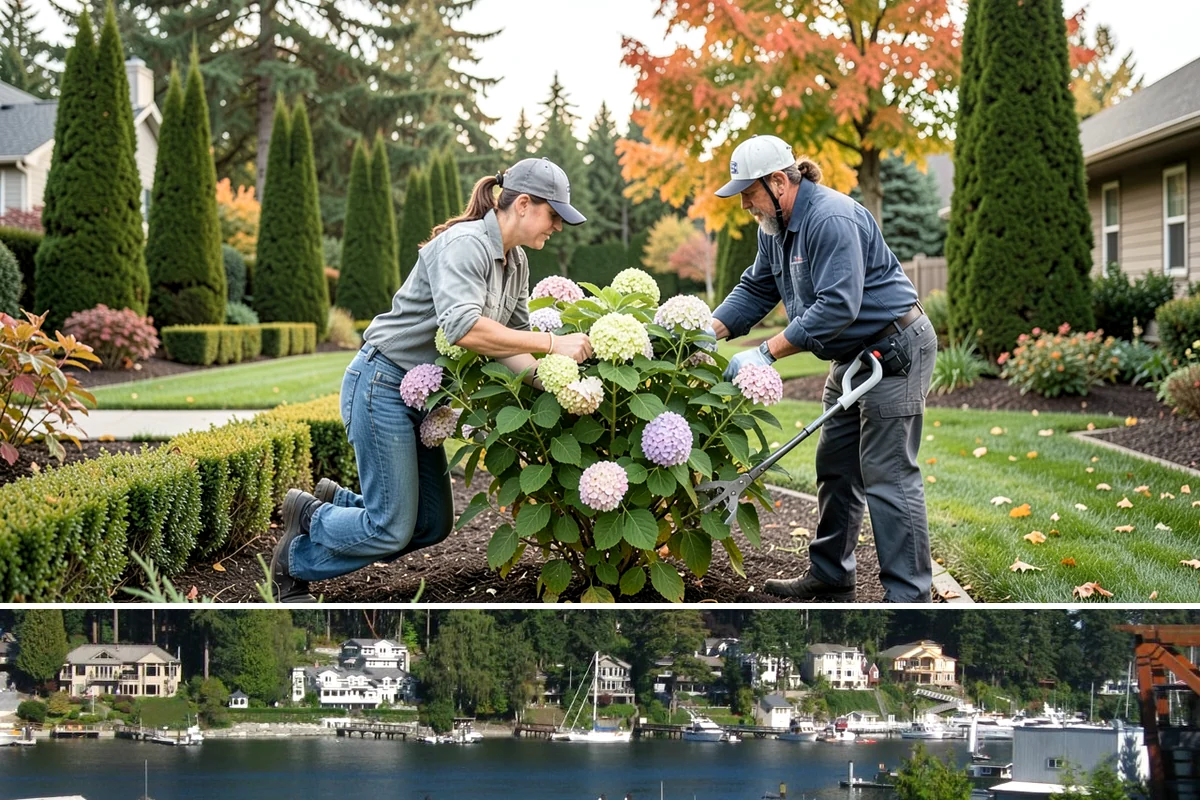 Pond Repair in Gig Harbor, Pierce County, WA - Repairs are easiest in the drier spring-through-fall months when ponds can be partially drained without contending with constant...