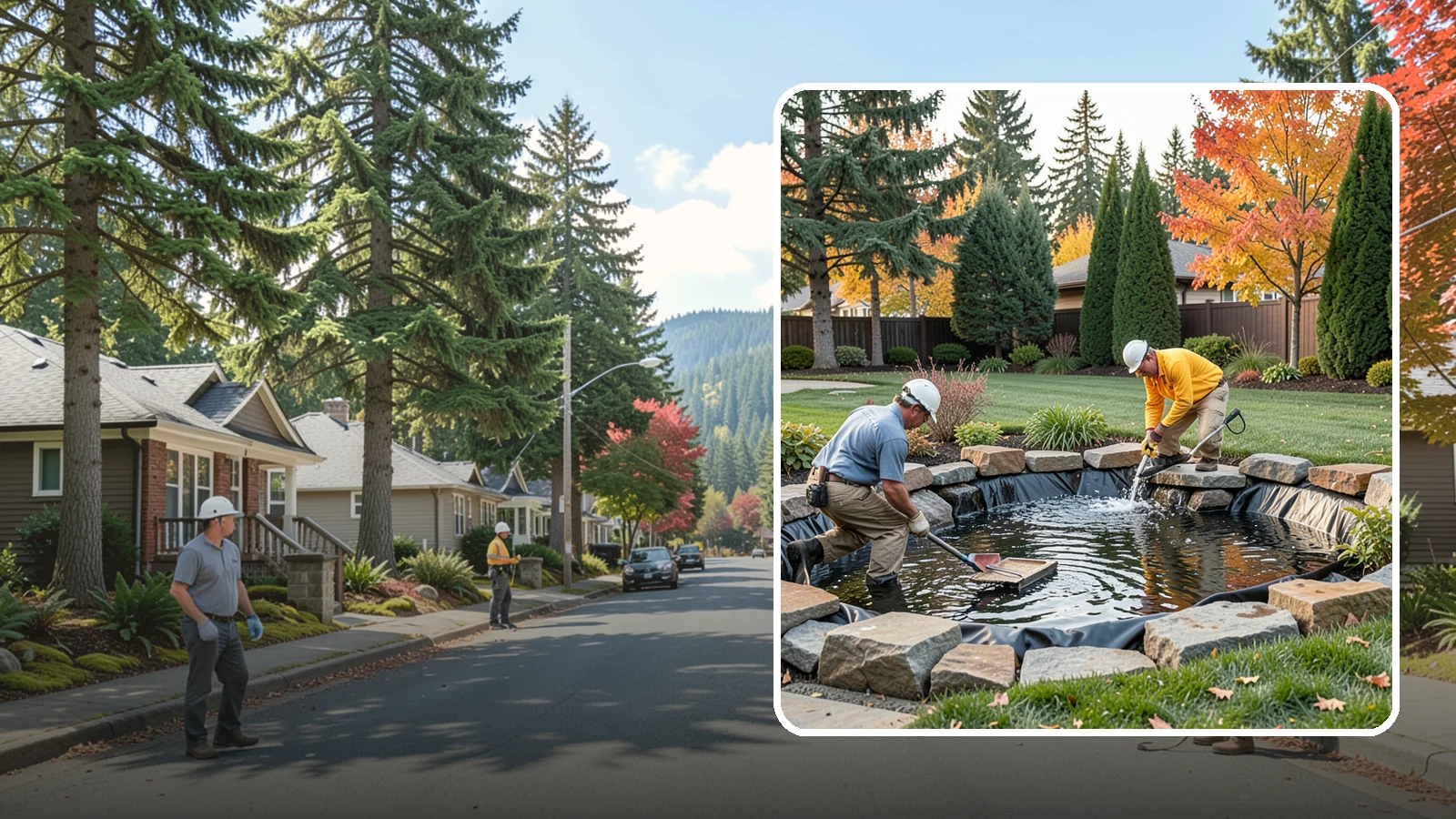 Pond Repair in Hunts Point, King County, WA - We diagnose and fix leaks, pump failures, and structural issues to bring struggling ponds back to full health.