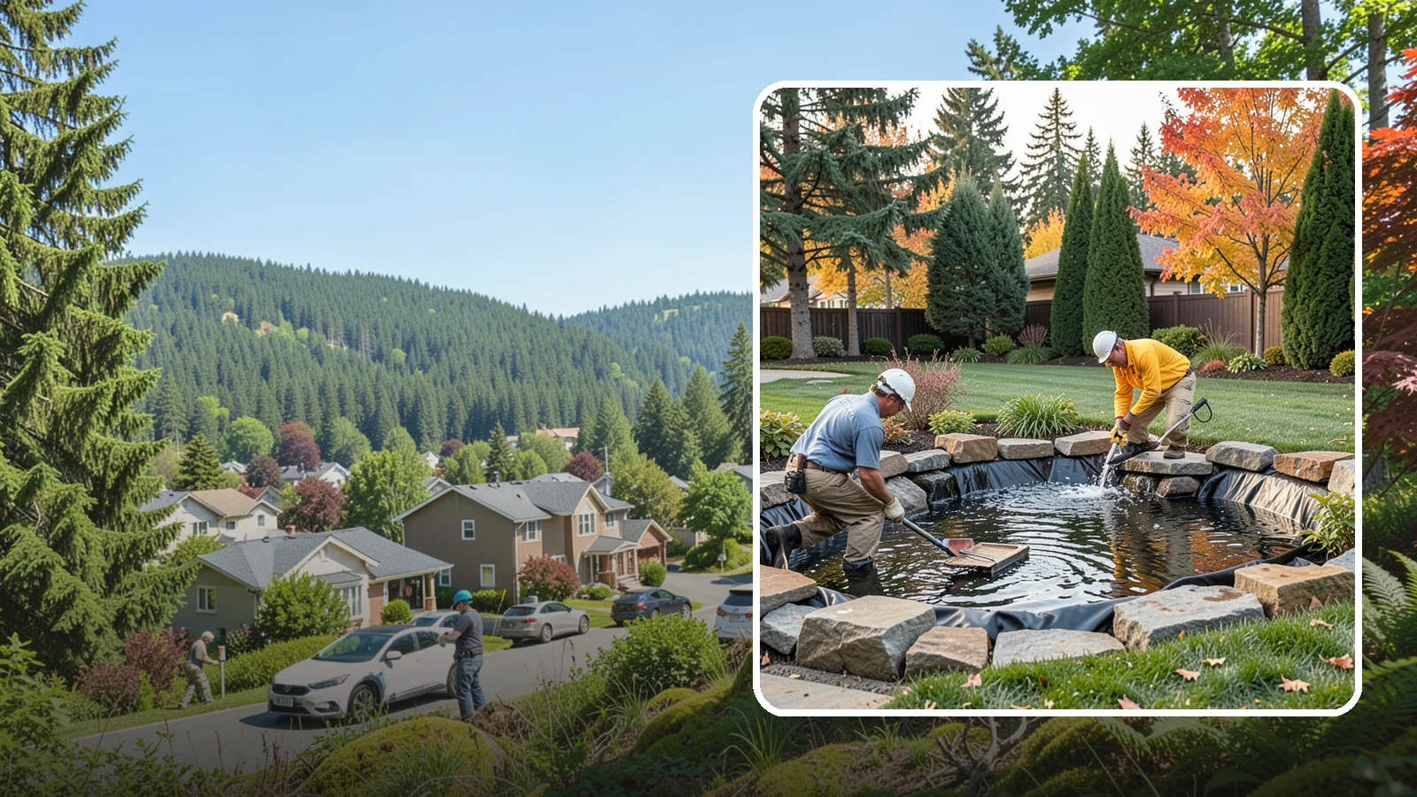 Pond Repair in Index, Snohomish County, WA - We diagnose and fix leaks, pump failures, and structural issues to bring struggling ponds back to full health.