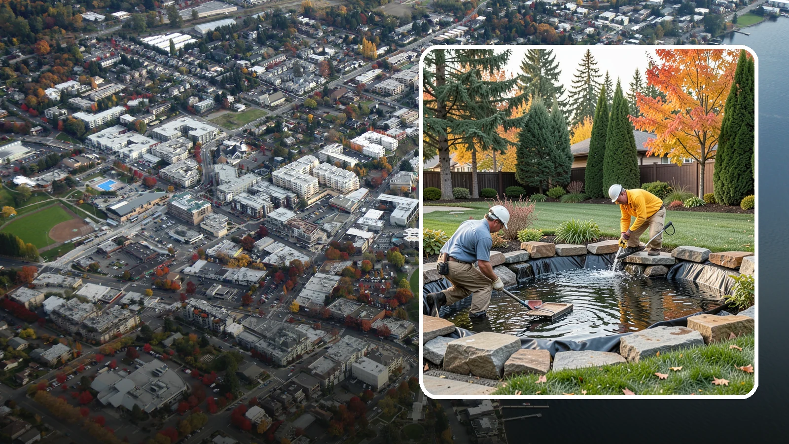 Pond Repair in Kirkland, King County, WA - We diagnose and fix leaks, pump failures, and structural issues to bring struggling ponds back to full health.
