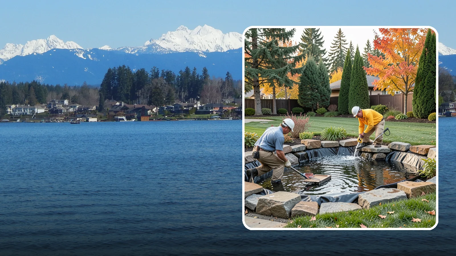 Pond Repair in Lake Stevens, Snohomish County, WA - We diagnose and fix leaks, pump failures, and structural issues to bring struggling ponds back to full health.