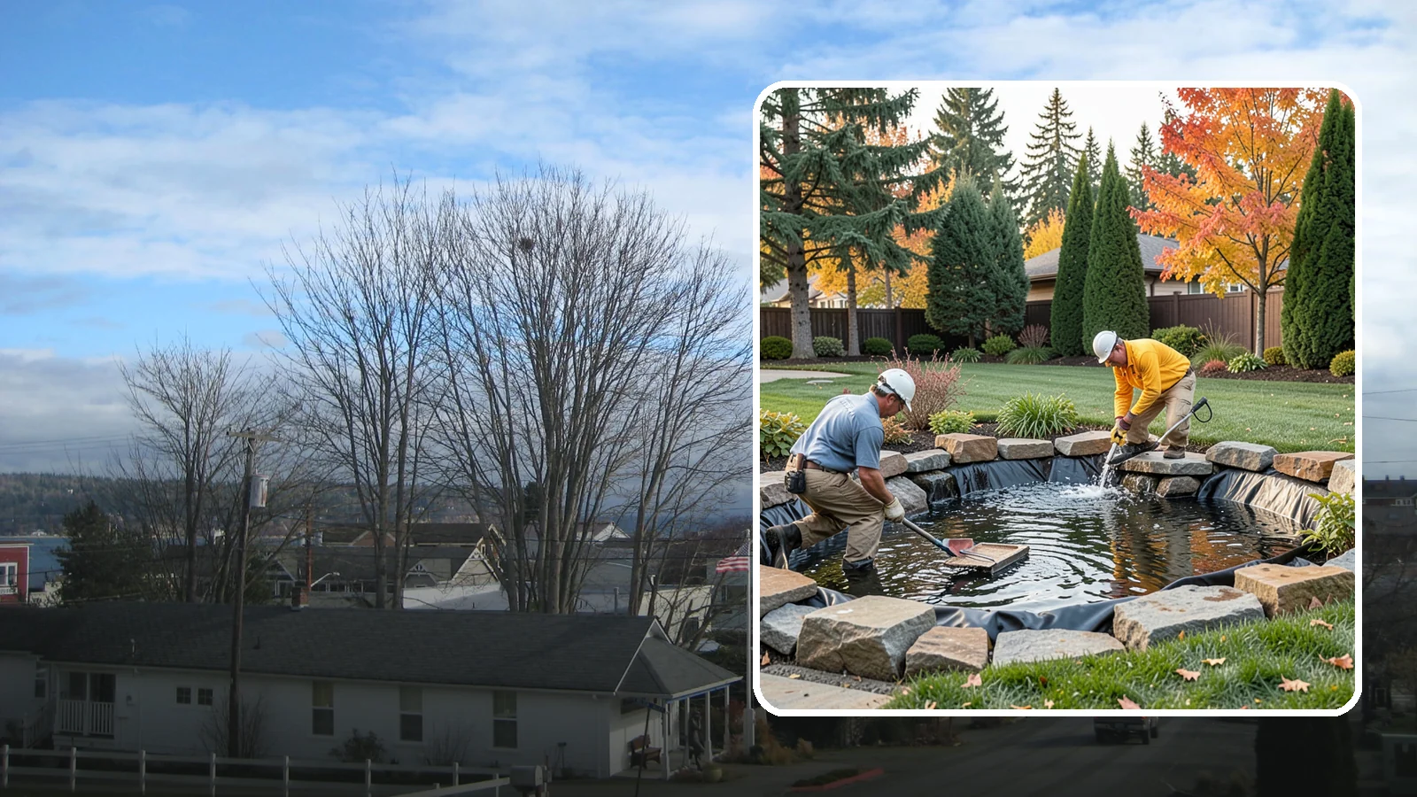 Pond Repair in Langley, Island County, WA - We diagnose and fix leaks, pump failures, and structural issues to bring struggling ponds back to full health.