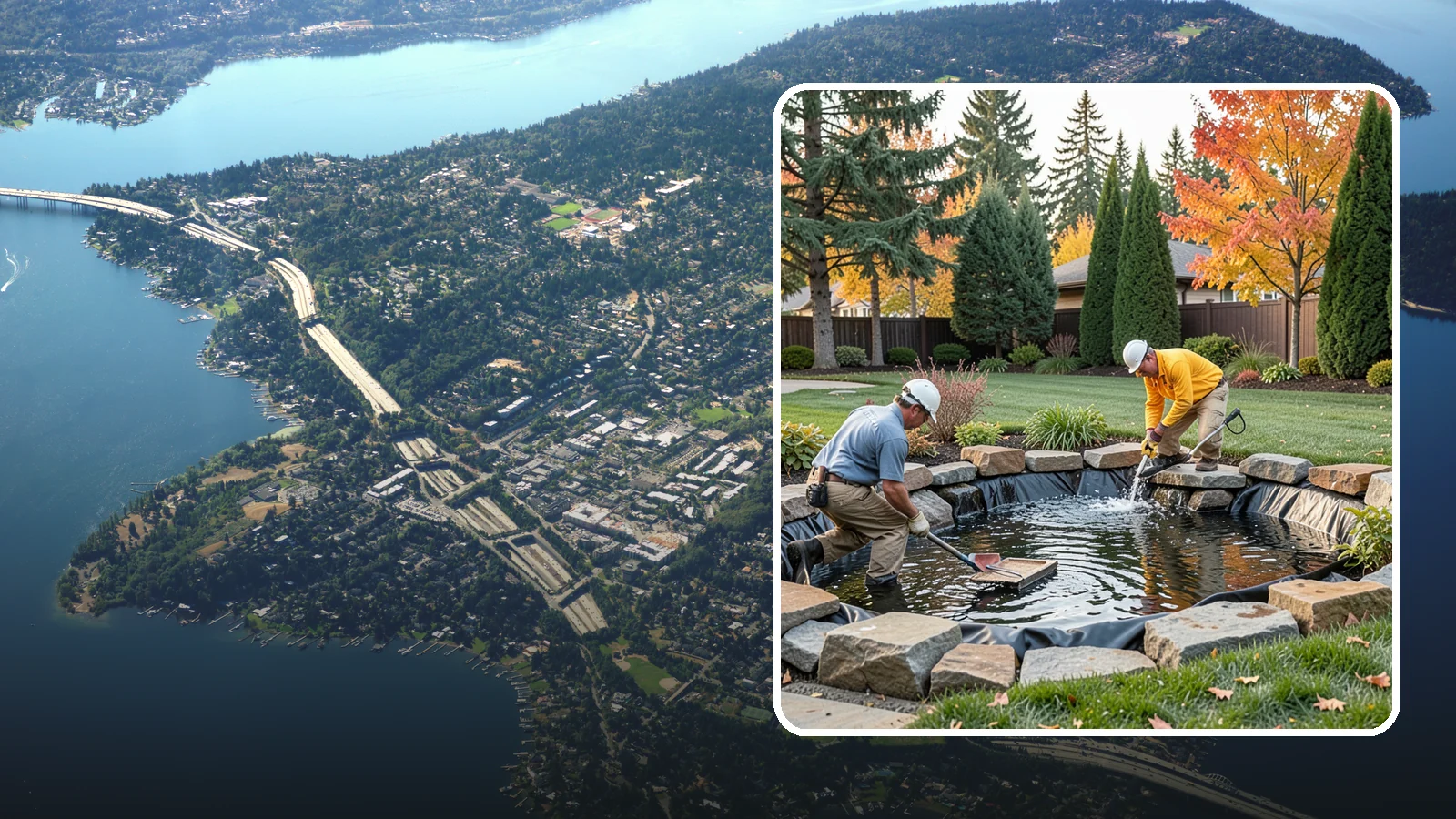 Pond Repair in Mercer Island, King County, WA - We diagnose and fix leaks, pump failures, and structural issues to bring struggling ponds back to full health.