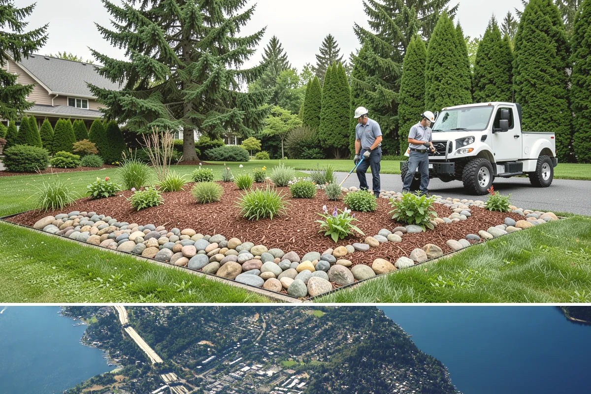 Pond Repair in Mercer Island, King County, WA - Repairs are easiest in the drier spring-through-fall months when ponds can be partially drained without contending with constant...