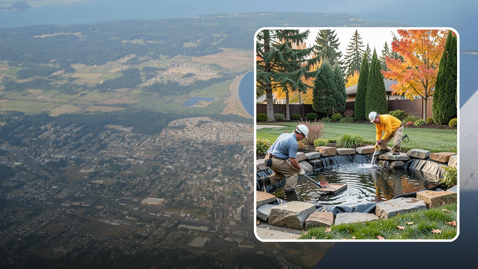 Pond Repair in Oak Harbor, Island County, WA - We diagnose and fix leaks, pump failures, and structural issues to bring struggling ponds back to full health.