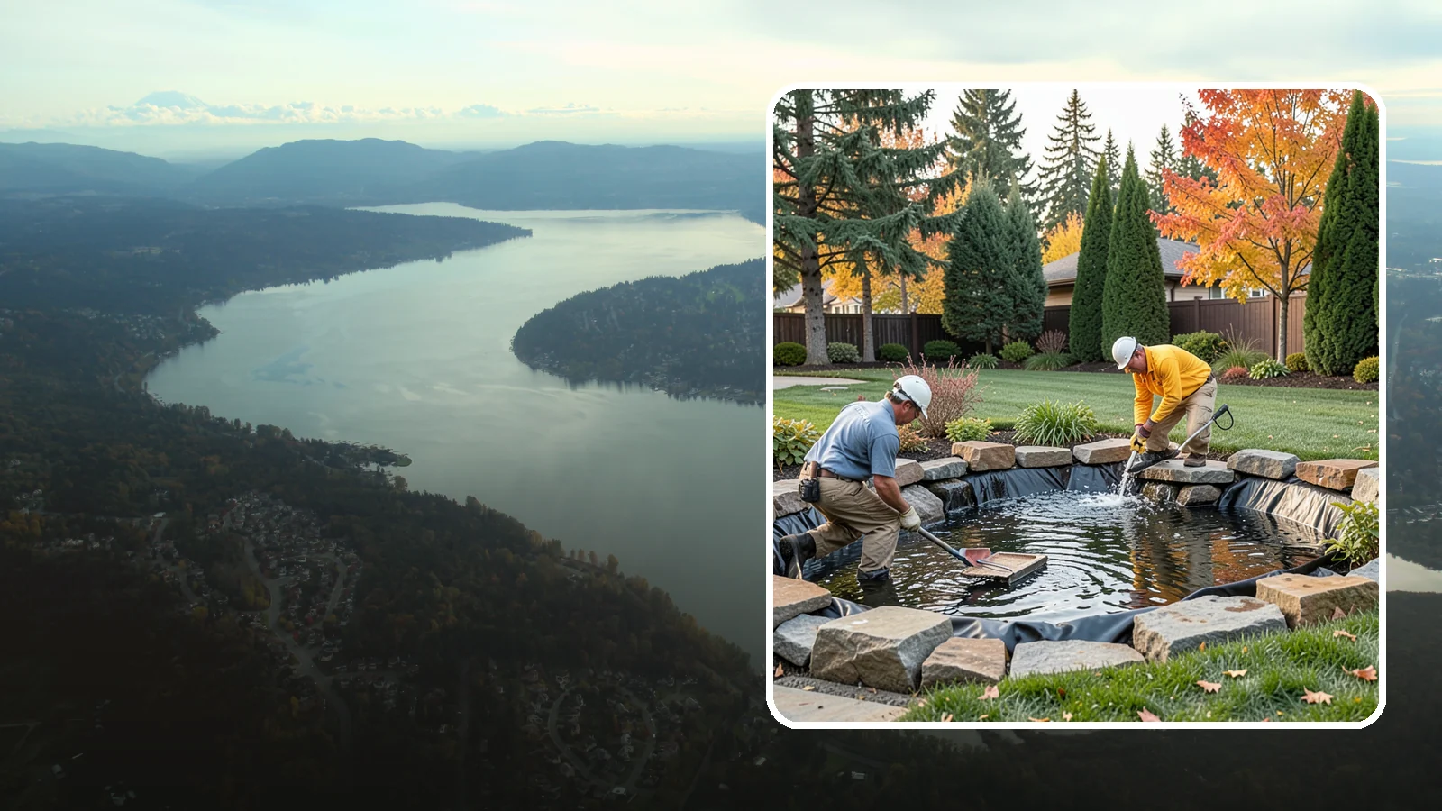 Pond Repair in Sammamish, King County, WA - We diagnose and fix leaks, pump failures, and structural issues to bring struggling ponds back to full health.