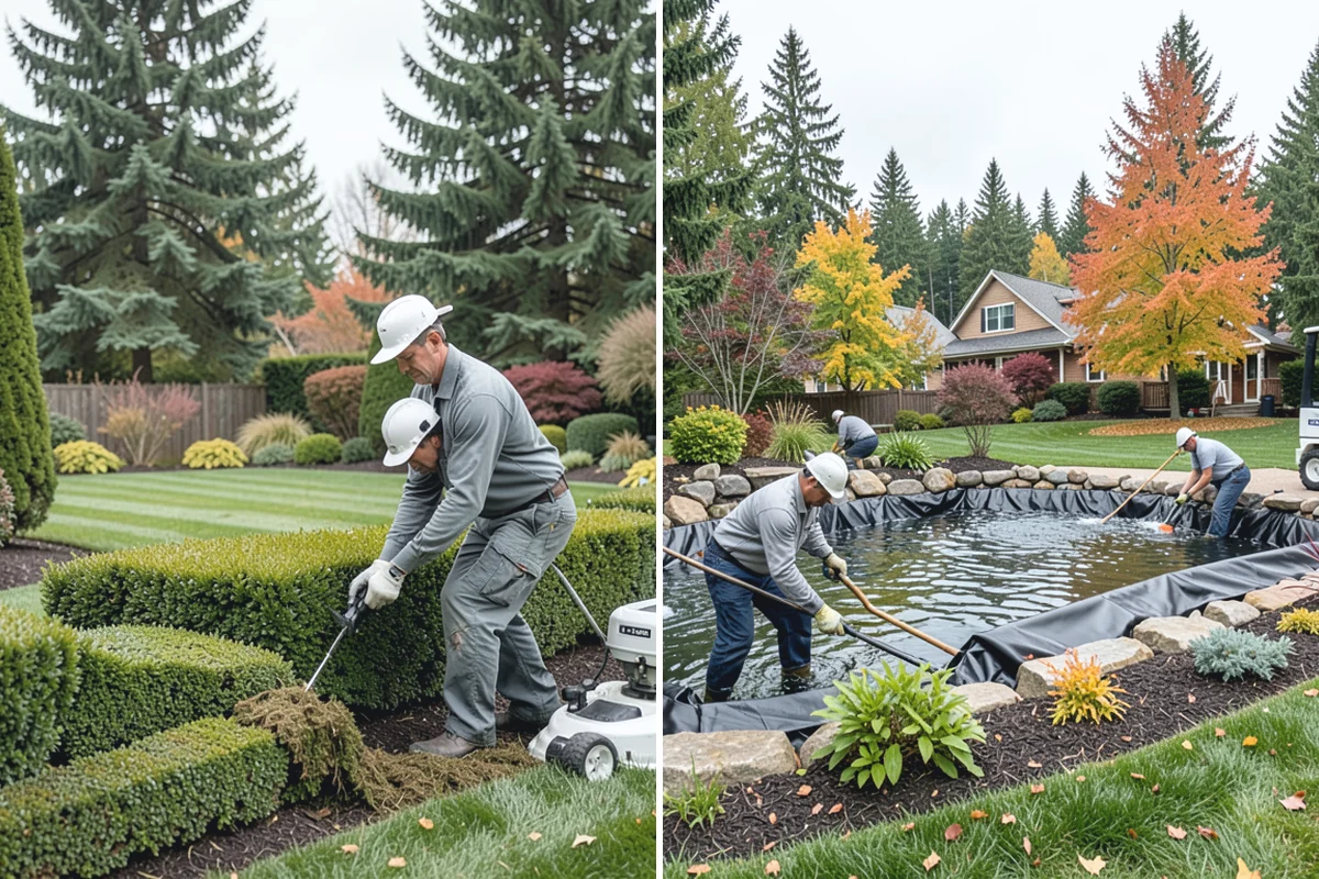 Pond Repair in Woodinville, King County, WA - Inspect the pond to locate the source of failure