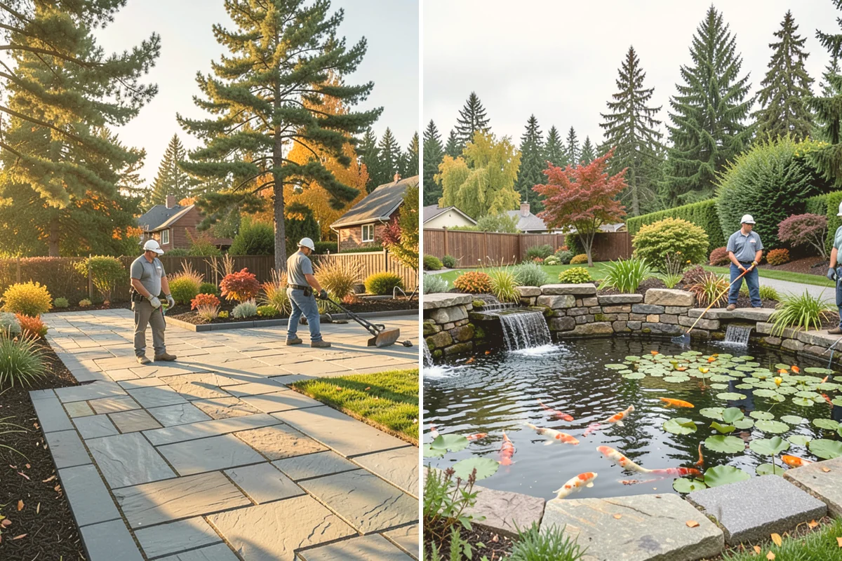 Pondless Waterfall in Algona, King County, WA - Design the waterfall and stream path